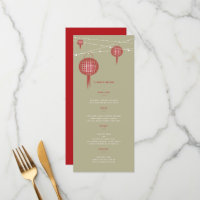 Double Happiness Red Lanterns Chic Chinese Wedding