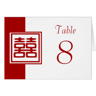 Double Happiness • Square • Table Numbers