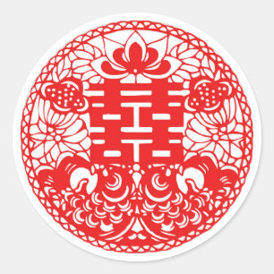 Double Happiness Sticker