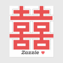 Double Happiness sticker