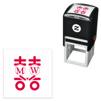 double happy self-inking stamp
