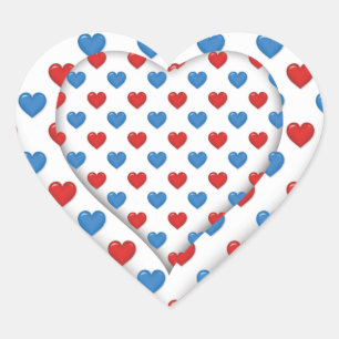 Double heart Sticker