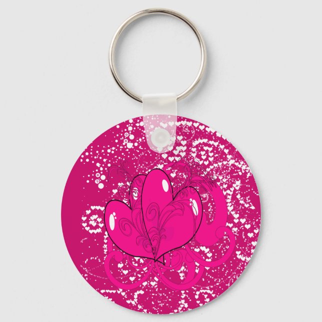 Double Hearts Key Ring (Front)