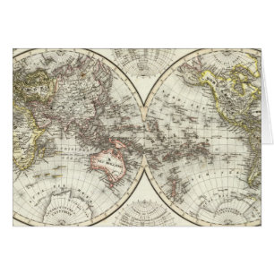 Double Hemisphere World Map