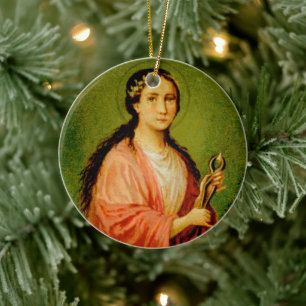 Double Image St. Apollonia (BLA 001) Ceramic Ceramic Tree Decoration