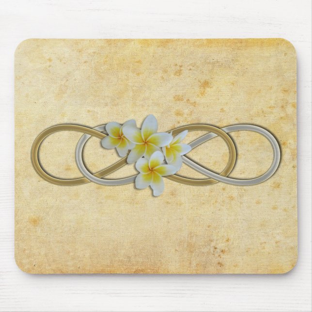 Double Infinity BiColor Frangipani Mouse Mat (Front)