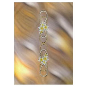 Double Infinity BiColor Frangipani + your backgr. Tablecloth