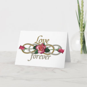 Double Infinity — Roses Love forever Card