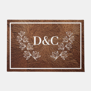 Double Initial Custom Doormat