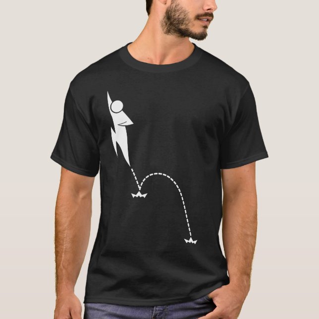 Double Jump tee - black (Front)