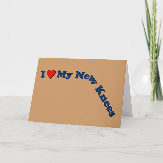 Double Knee Replacement Gifts | Get Well Card (Front)