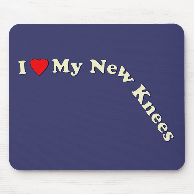 Double Knee Replacement Gifts | Get Well Mouse Mat (Front)