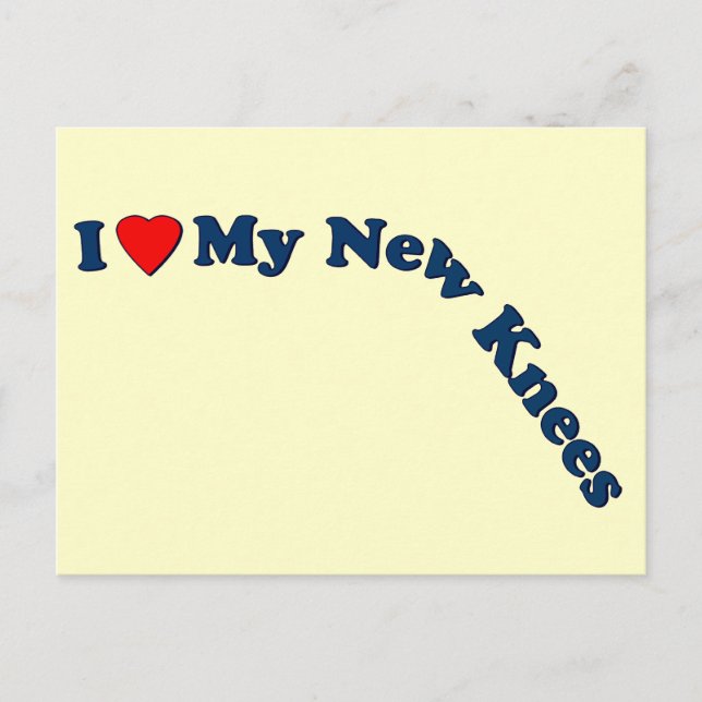 Double Knee Replacement Gifts | Get Well Postcard (Front)