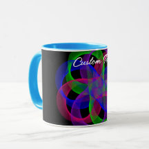 Double Loop Mesh Geometric Coffee Mug