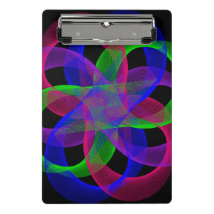 Double Loop Mesh Geometric Mini Clipboard