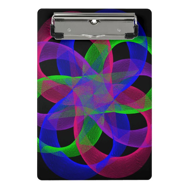 Double Loop Mesh Geometric Mini Clipboard (Front)