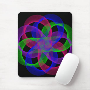 Double Loop Mesh Geometric Mouse Pad