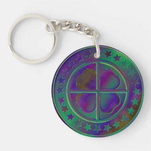 Double Lucky   feng shui keychain