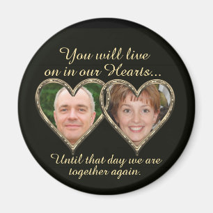 Double Memorial Add Photos Keepsake  Magnet