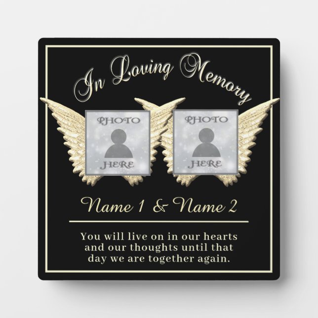 Double Memorial Plaque (Front)