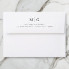 Double Monogram & Script Back