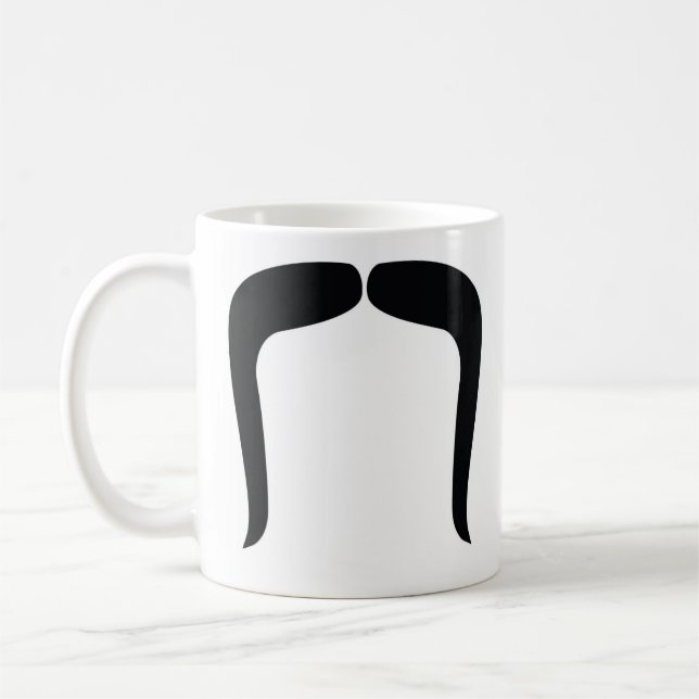 Double Moustache Coffee Mug (Left)