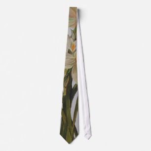 Double Narcissi Bouquet Floral Art Tie