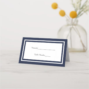 Double Navy Trip - Place Card