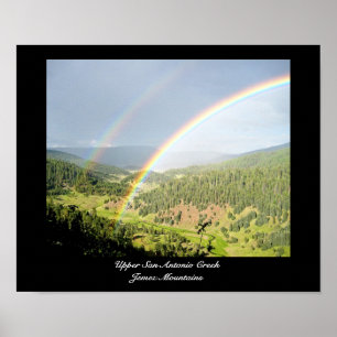 Double New Mexico Rainbow Poster