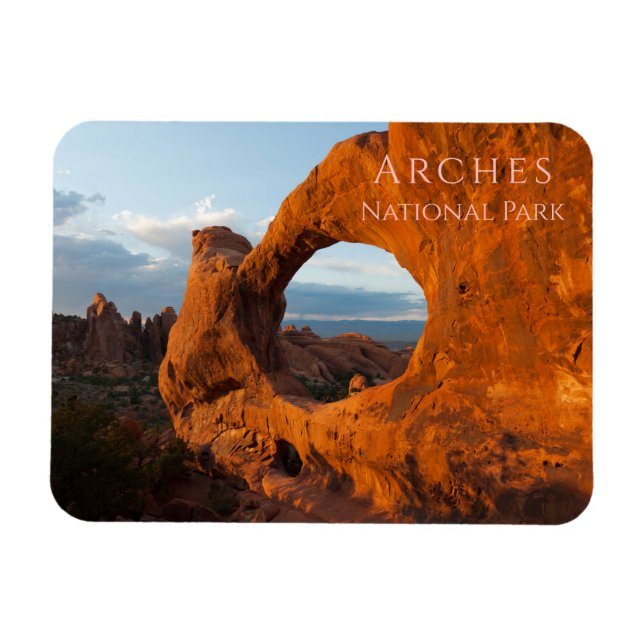 Double O Arch, Arches National Park, Utah Magnet (Horizontal)