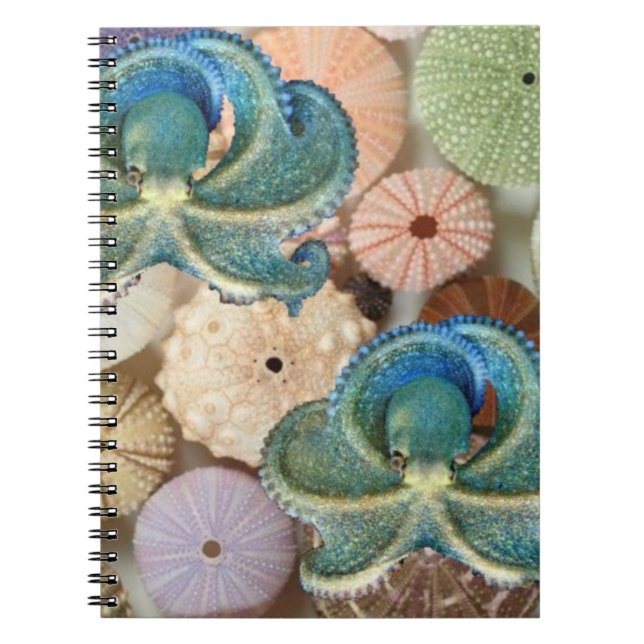 Double Octopus Spiral Photo Album Notebook (Front)