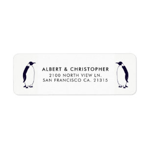 Double Penguins Funny Reference   Return Address