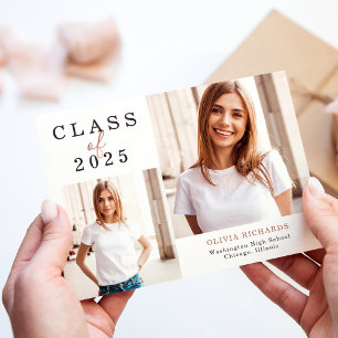 Double Photo   Class of 2025 Graduation Announcement