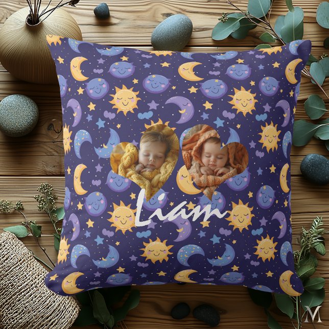 Double Photo Pillow with Heart Frames and Kawaii (Creator Uploaded)