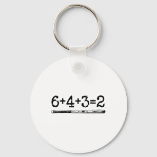 Double Play 6 4 3 2 Vintage Sell Math Softll Playe Key Ring