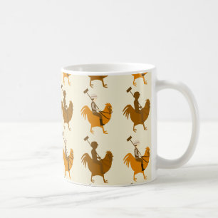 Double Pollo Pattern Coffee Mug