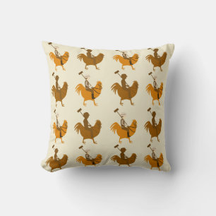 Double Pollo Pattern Cushion