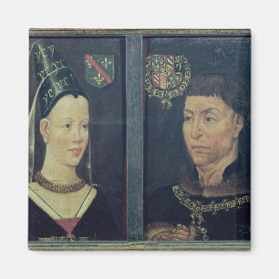 Double portrait of Charles le Temeraire Duke Magnet
