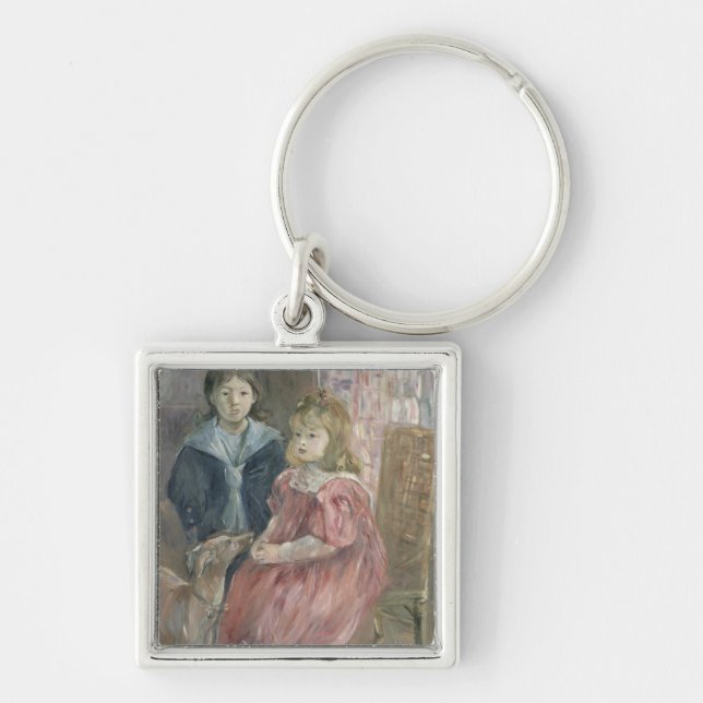 Double portrait of Charley and Jeannie Thomas, chi Key Ring (Front)