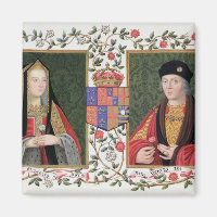 Double portrait of Elizabeth of York (1465-1503) a