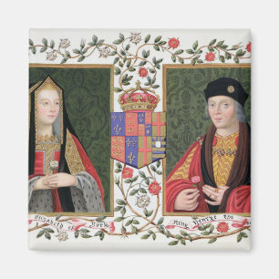 Double portrait of Elizabeth of York (1465-1503) a Magnet
