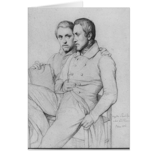 Double portrait of Hippolyte and Paul Flandrin (Front)