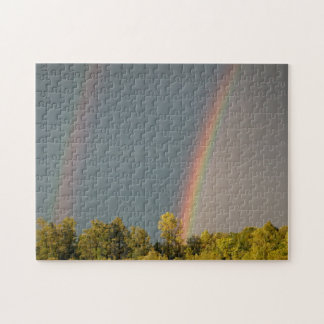 Double Rainbow, 11x14 Photo Puzzle with Gift Box