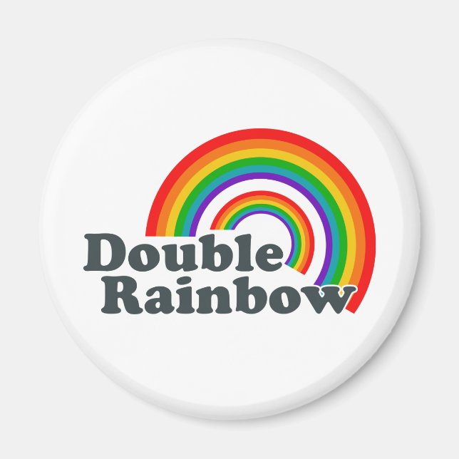 Double Rainbow (Accessories) Magnet (Front)