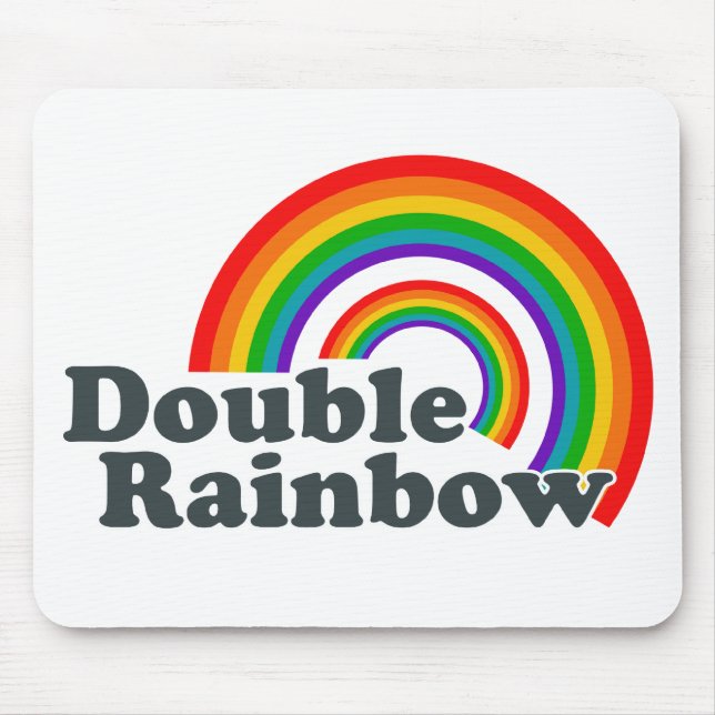 Double Rainbow (Accessories) Mouse Mat (Front)