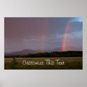 Double Rainbow; Customisable Poster