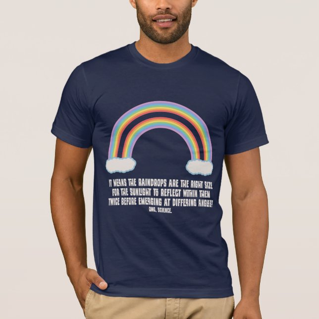 Double Rainbow Meaning T-Shirt (Front)