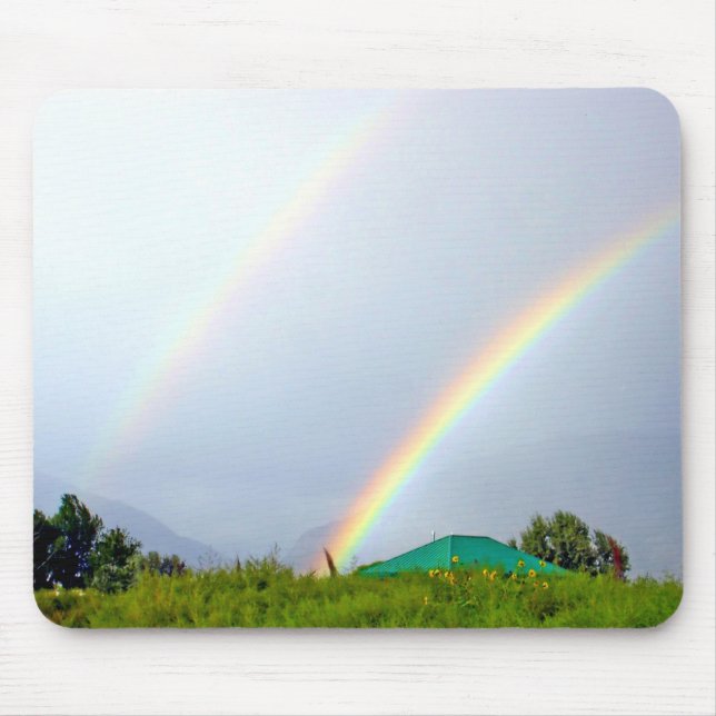 Double Rainbow Mouse Mat (Front)