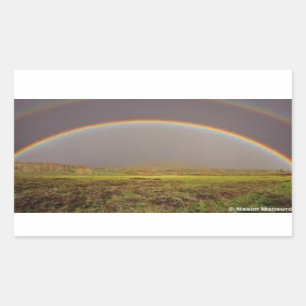 DOUBLE RAINBOW ON A STICKER