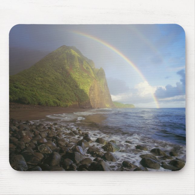 Double rainbow over the cliffs of the North Mouse Mat (Front)